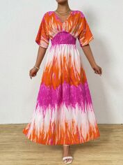 Акція на Сукня довга літня жіноча SHEIN GD-00165605 S Фуксія від Rozetka