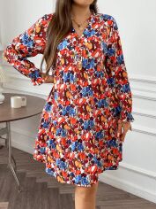Акція на Сукня міді літня жіноча SHEIN GD-00166132 2XL Різнокольорова від Rozetka