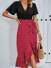 Акція на Сукня літня жіноча SHEIN GD-00167980 L Червона від Rozetka