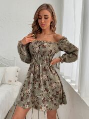 Акція на Сукня літня жіноча SHEIN GD-00168050 S Хакі від Rozetka
