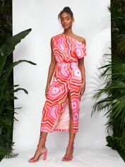 Акція на Сукня міді літня жіноча SHEIN GD-00165618 S Різнокольорова від Rozetka