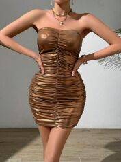 Акція на Сукня вечірня літня жіноча SHEIN GD-00165642 XL Золота від Rozetka