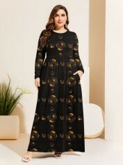 Акція на Сукня довга осіння жіноча SHEIN GD-00165882 XL Різнокольорова від Rozetka