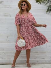 Акція на Сукня літня жіноча SHEIN GD-00170822 XL Червона від Rozetka