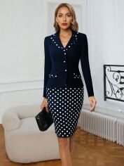 Акція на Сукня міді осіння жіноча SHEIN GD-00165687 2XL Різнокольорова від Rozetka