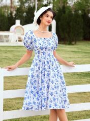 Акція на Сукня міді літня жіноча SHEIN GD-00170696 XS Біла від Rozetka