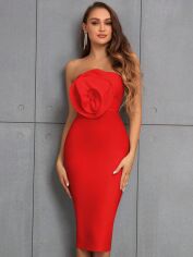 Акція на Сукня літня жіноча SHEIN GD-00165678 XS Червона від Rozetka