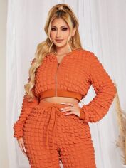Акція на Толстовка жіноча SHEIN GD-00165723 L Помаранчева від Rozetka