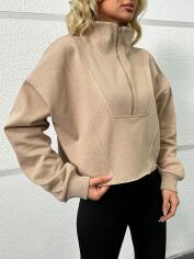 Акція на Толстовка жіноча SHEIN GD-00157123 M Пісочна від Rozetka