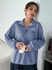Акція на Толстовка жіноча SHEIN GD-00170061 XL Блакитна від Rozetka