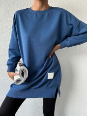 Акція на Толстовка жіноча SHEIN GD-00170107 S Синя від Rozetka