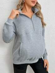 Акція на Толстовка для вагітних SHEIN GD-00157997 M Сіра від Rozetka