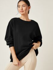 Акція на Світшот жіночий SHEIN GD-00168853 XL Чорний від Rozetka