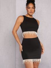 Акція на Костюм жіночий SHEIN GD-00165468 L Чорний від Rozetka