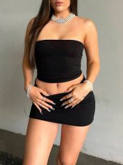 Акція на Костюм жіночий SHEIN GD-00098422 S Чорний від Rozetka