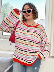 Акція на Светр жіночий SHEIN GD-00156853 2XL Різнокольоровий від Rozetka