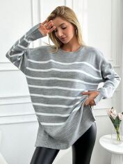 Акція на Светр жіночий SHEIN GD-00156742 One Size Сірий від Rozetka