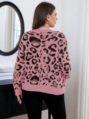 Акція на Светр жіночий SHEIN GD-00156862 2XL Світло-рожевий від Rozetka