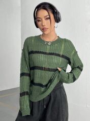 Акція на Светр жіночий SHEIN GD-00156757 S Зелений від Rozetka