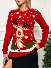 Акція на Светр жіночий SHEIN GD-00156731 One Size Зелений від Rozetka