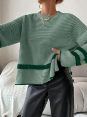 Акція на Светр жіночий SHEIN GD-00156732 One Size Зелений від Rozetka
