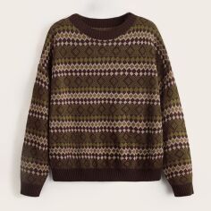 Акція на Джемпер жіночий SHEIN GD-00156865 3XL Різнокольоровий від Rozetka