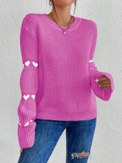 Акція на Светр жіночий SHEIN GD-00156799 XS Фуксія від Rozetka