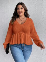 Акція на Светр жіночий SHEIN GD-00156838 XL Помаранчевий від Rozetka