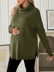 Акція на Светр для вагітних SHEIN GD-00156479 L Зелений від Rozetka