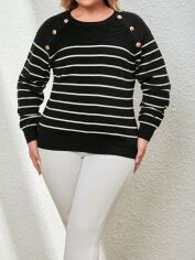Акція на Светр жіночий SHEIN GD-00162009 XL Чорний від Rozetka
