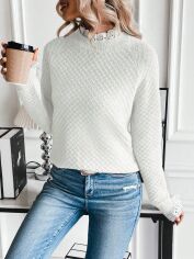 Акція на Светр жіночий SHEIN GD-00163732 S Білий від Rozetka