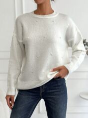 Акція на Светр жіночий SHEIN GD-00162628 One Size Білий від Rozetka