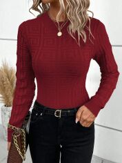 Акція на Светр жіночий SHEIN GD-00162439 XS Червоний від Rozetka