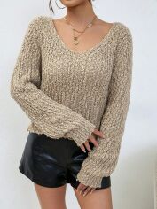 Акція на Светр жіночий SHEIN GD-00159547 S Хакі від Rozetka
