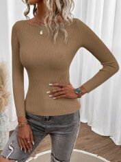 Акція на Светр жіночий SHEIN GD-00161788 L Пісочний від Rozetka