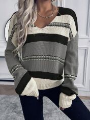 Акція на Светр жіночий SHEIN GD-00156672 L Різнокольоровий від Rozetka