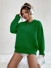 Акція на Светр жіночий SHEIN GD-00159566 XS Зелений від Rozetka