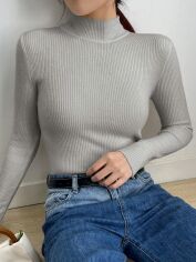 Акція на Светр жіночий SHEIN GD-00163859 L Світло-сірий від Rozetka