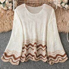 Акція на Светр жіночий SHEIN GD-00167213 XL Білий від Rozetka