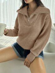 Акція на Светр жіночий SHEIN GD-00161422 S Пісочний від Rozetka