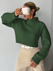 Акція на Светр жіночий SHEIN GD-00164476 One Size Зелений від Rozetka