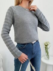 Акція на Светр жіночий SHEIN GD-00106745 One Size Сірий від Rozetka