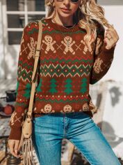 Акція на Светр жіночий SHEIN GD-00156641 XL Пісочний від Rozetka