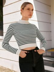 Акція на Светр жіночий SHEIN GD-00156715 One Size Темно-зелений від Rozetka