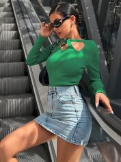 Акція на Светр жіночий SHEIN GD-00159525 One Size Зелений від Rozetka