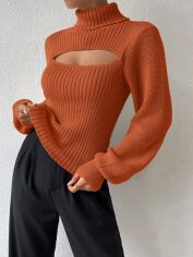 Акція на Светр жіночий SHEIN GD-00159538 S Помаранчевий від Rozetka