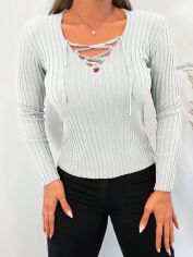 Акція на Светр жіночий SHEIN GD-00164565 L Білий від Rozetka