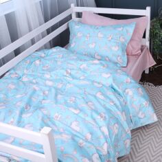 Акція на Комплект постільної білизни Mirson Полуторний 143х210 см Kids Time 22-1421 Unicorn meanness Сатин від Rozetka