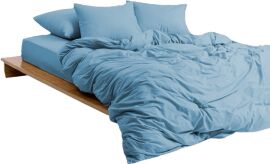 Акція на Наволочка MirSon Soft Touch of Satin Сатин 008 Sky blue 50x70 см від Rozetka
