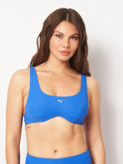 Акція на Верхня частина купальника жіноча Puma Swim Women Jacquard Scoop Top 94706701 L Vivid Blue від Rozetka